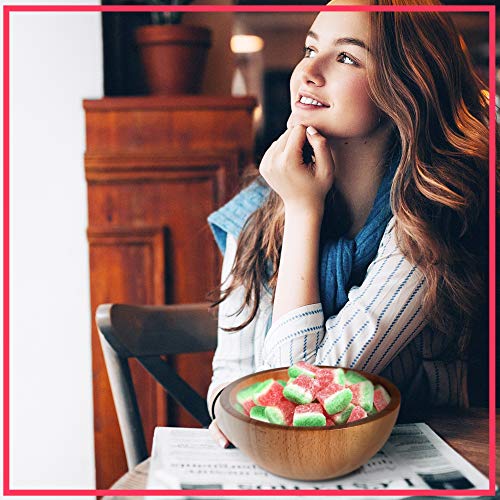 Li Hing Mui Sour Watermelon 12 Ounce - Packed fresh in Hawaii. Sweet and tart watermelon gummy candy sprinkled with Li Hing Mui Plum powder.