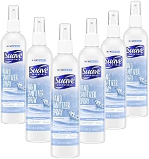 Suave Hand Sanitizer Alcohol Based Kills 99.9% of Germs 10 Fl Oz (Pack of 6)