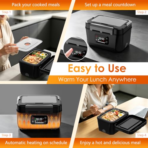 Cordless Electric Lunch Box for Adults, 24000mAh Rechargeable Food Warmer - image 7