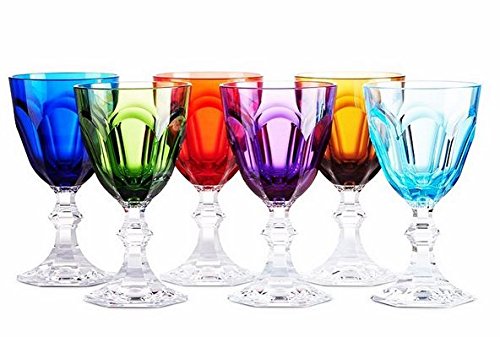 Mario Luca Giusti Set 6 Dolce Vita Water Glass Transparent