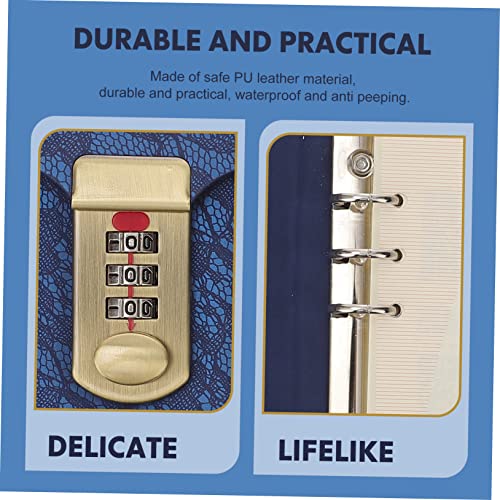 Journal intime verrouillé format A5 avec cadenas à code pour adultes - 2