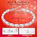 EHENiZ 925 Sterling Silver Bracelets for Women, Classic Adjustable Slider Unique S925 Bracelet Silver Jewelry Wedding Gifts for Women and Ladies