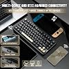 YUNZII AL75 PRO 75% Wireless Mechanical Gaming Keyboard,Full Aluminum CNC,BT/2.4G/Wired,PBT Keycaps,Gasket Mounted Hot Swap,Custom RGB Backlight, Programmable for Mac/Win (Black, Blue Grey)