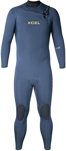 Miniatura 2 de XCEL Traje de neopreno Comp con cremallera en el pecho de 4/0.118 in para hombre, color negro, nuevo felpa Thermo LITE infrarrojo del pecho a la