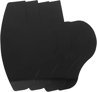 أداة متعددة الاستخدامات للرجال كقالب لتحديد وتصفيف اللحية وخط الشعر مصنوعة من بلاستيك بي في سي المتين وهي دليل عملي يساعدك في الحصول على مظهر أنيق ومصقول بدقة من فوميز، 4 قطع