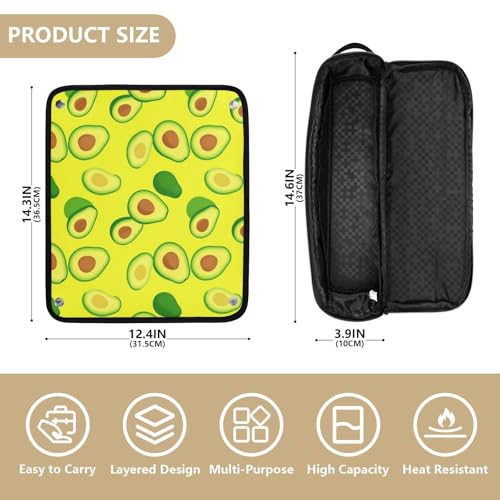 Bolsa de Viaje y Almohadilla Resistente al Calor para Herramientas de Cabello, Organizador Portátil para Planchas, Rizadores y Secadores miniatura 4
