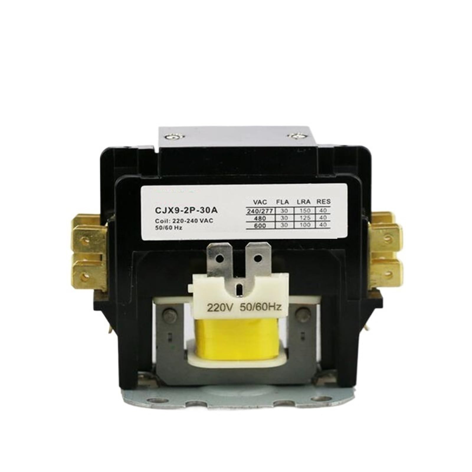 Contacteur AC CJX9 2P 40A 240VAC pour climatiseur et système de refroidissement domestique