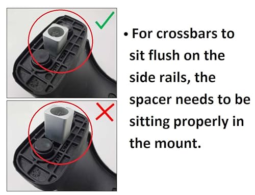 Brightlines Cross Bars Roof Racks Replacement For 2014-2019 Toyota Highlander (Highlander Xle Limited & Se, Black) #TOP3