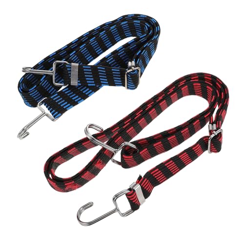 BESPORTBLE 2pcs Elastic Luggage Packing Belts Stretchable Bungee Cords for Bike Rack Weather-resistant Elastic Straps for Securing Large Items