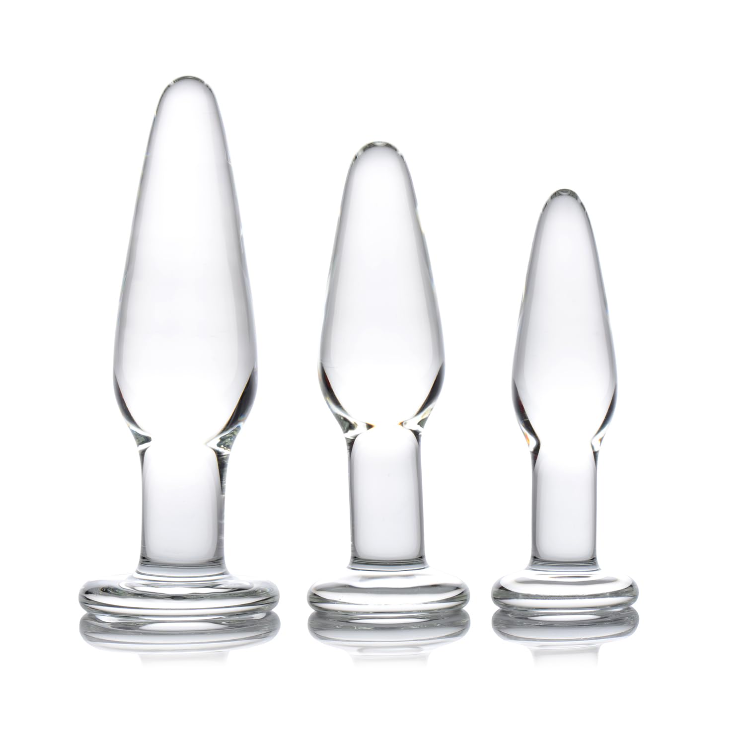 Dosha 3 Piece Glass Anal Plug Kit