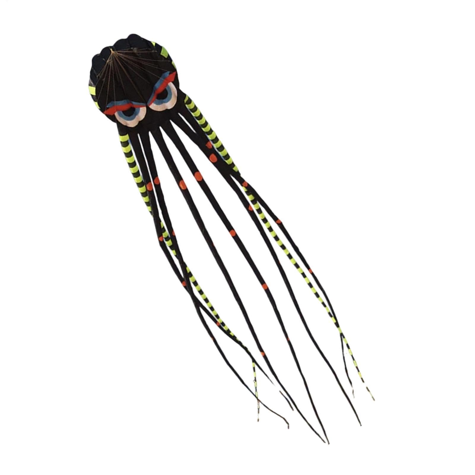 Cometa gigante | Juguetes de viento con forma de pulpo de 26 pies | Cometa grande | Para adultos al aire libre, cumpleaños, vacaciones, verano, fiesta familiar, patio trasero