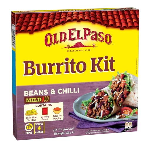 Old El Paso Burrito Kit (Beans & Chili) 620G