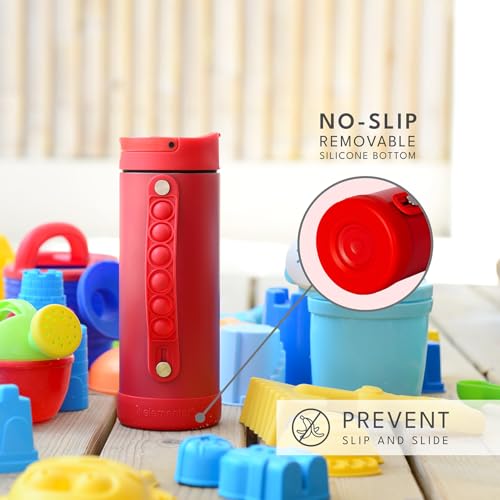 Botella de Agua Aislada para Niños Elemental Iconic 14oz con Pajilla y Asa Pop-It miniatura 6