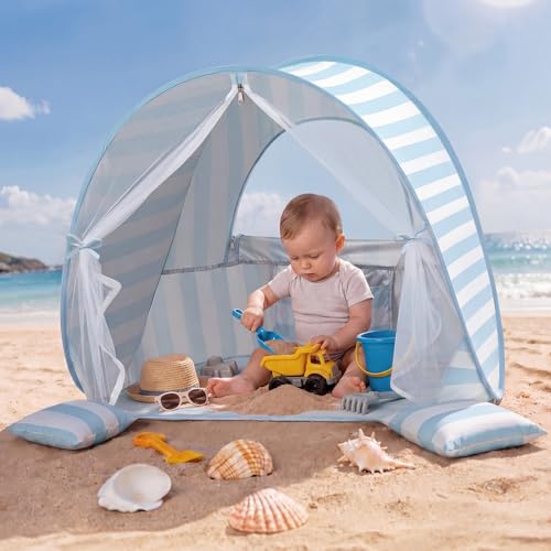 Sino Salected Baby Beach Tent, UPF 50+ Sun Shelter, Pop Up Beach Canopy - image 1