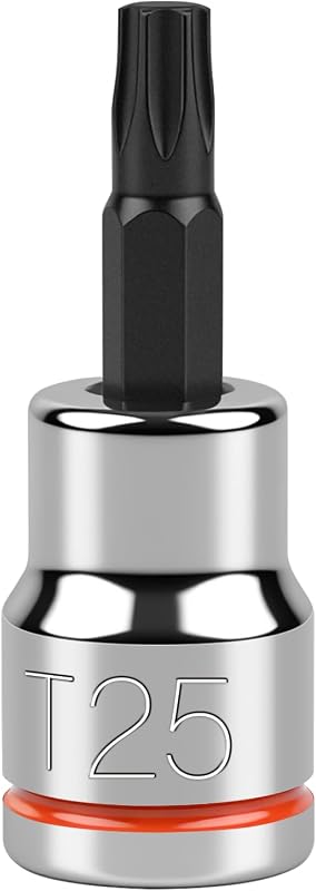 Soquete com Ponta Torx T25 e Encaixe de 9,5 mm (3/8 pol.) JU JIAN TEC
