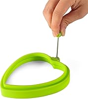 Vista 7 de Anillo de huevo de silicona profesional, anillo de huevo, sándwich de desayuno de panqueques, huevo Benedict, tortilla y más anillos antiadherentes