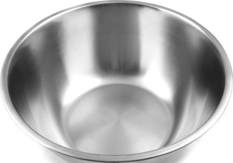Stainless Steel Mixing Bowl, 10.75 Quart Capacity Large Metal Bowl | Prep, Mix & Serve | Large 10.75 Quart Capacity | Durable Stainless Steel | Dishwasher Safe | Smudge & Scratch Resistant Bowl