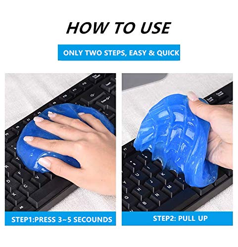Cleaning Gel 160G, Dust Cleaning Mud for Car, Car Accessories, Keyboard Printers Cameras PC Tablet Laptop Airpods Case Cleaner - Thumbnail 4