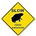 Dark Spark Decals Slow Frog Crossing Caution Sign - 11
