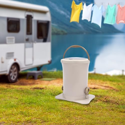 Manual Dehydrator, 3.17 Gallon Portable Washing Machine Mini Clothes Dehydrator for Small Clothes Baby Clothes Socks Apartment Dorm RV Travel Camping Home (Apricot)