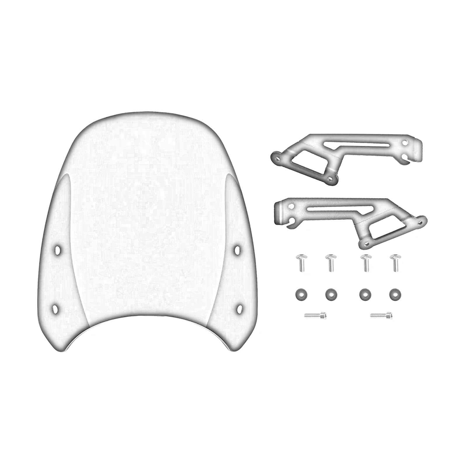 Motocicletta Cupolino Compatibile con Ducati per Scrambler 400 803 2015-2020 per Scrambler per Desert Sled 2017-2019 Moto per Sport Zanzariera Carenatura(Dark Smoke)