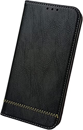 Étui en cuir iPhone 13 Pro avec porte-cartes et clapet premium