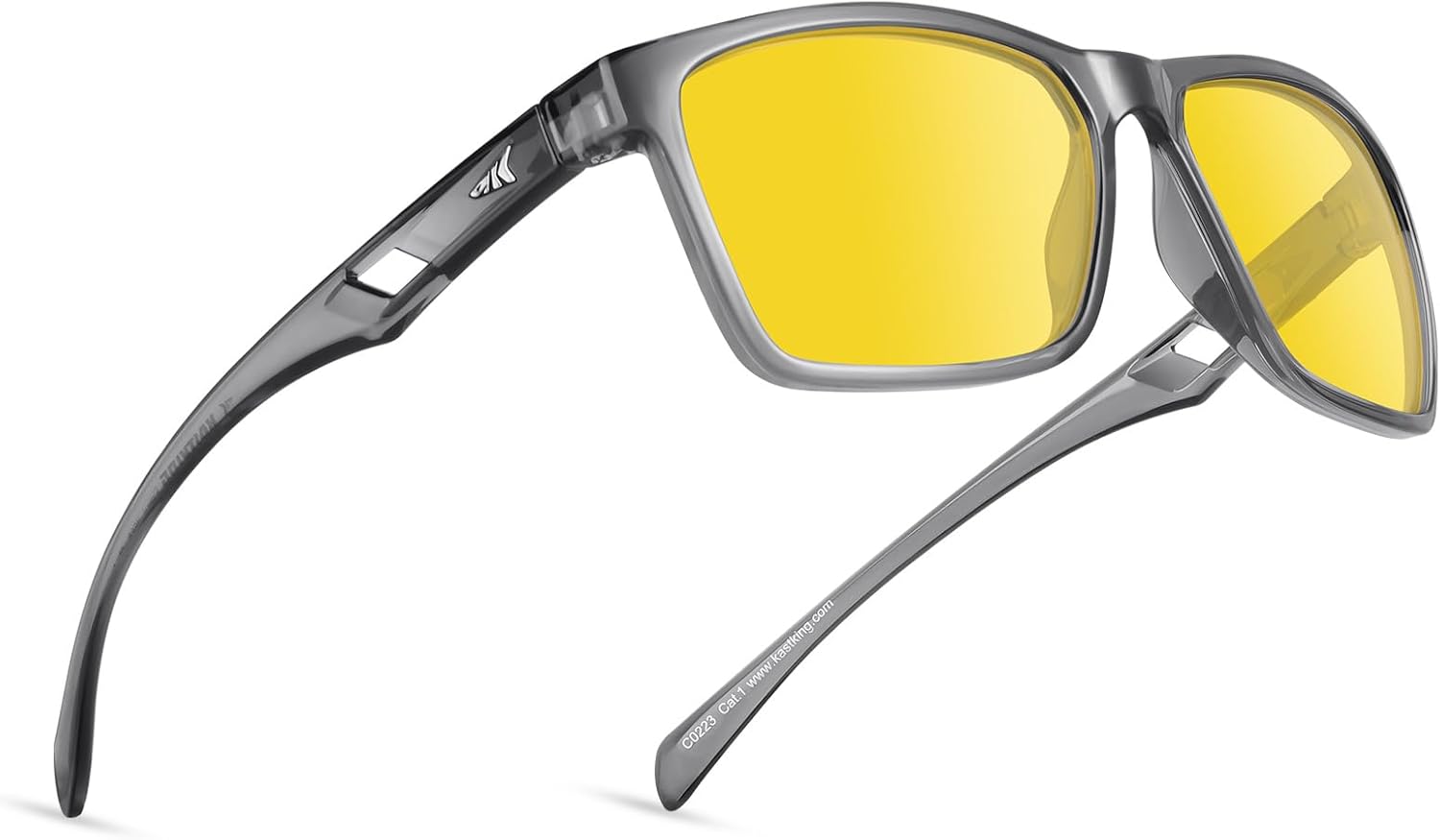 KastKing IllumiLens Night Vision Glasses, Night Driving Glasses for Men Women, Reduce Glare and Enhance Vision