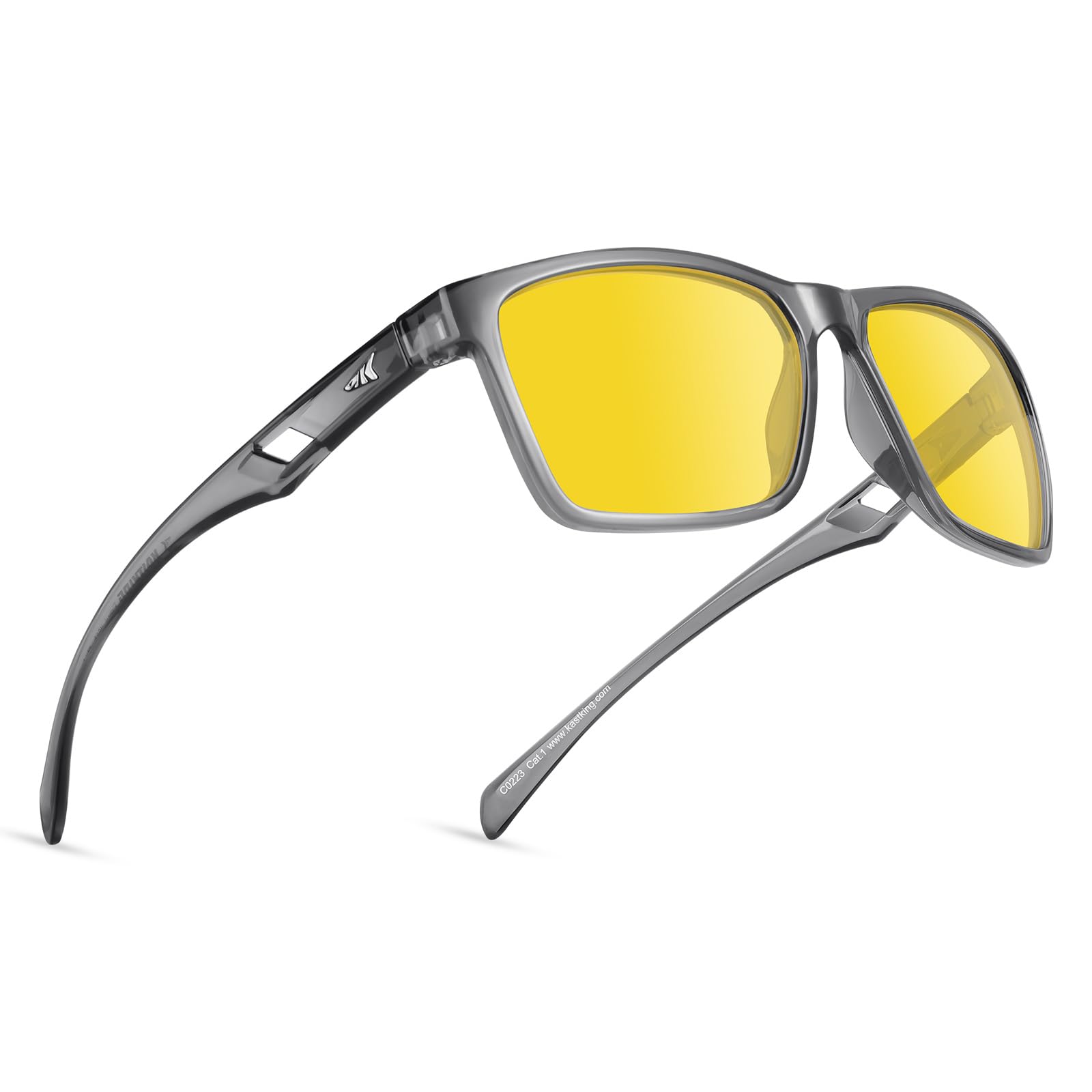 KastKing IllumiLens - Lentes de visión nocturna, polarizados, para conducción nocturna, para hombres y mujeres, reducen el deslumbramiento y mejoran la visión