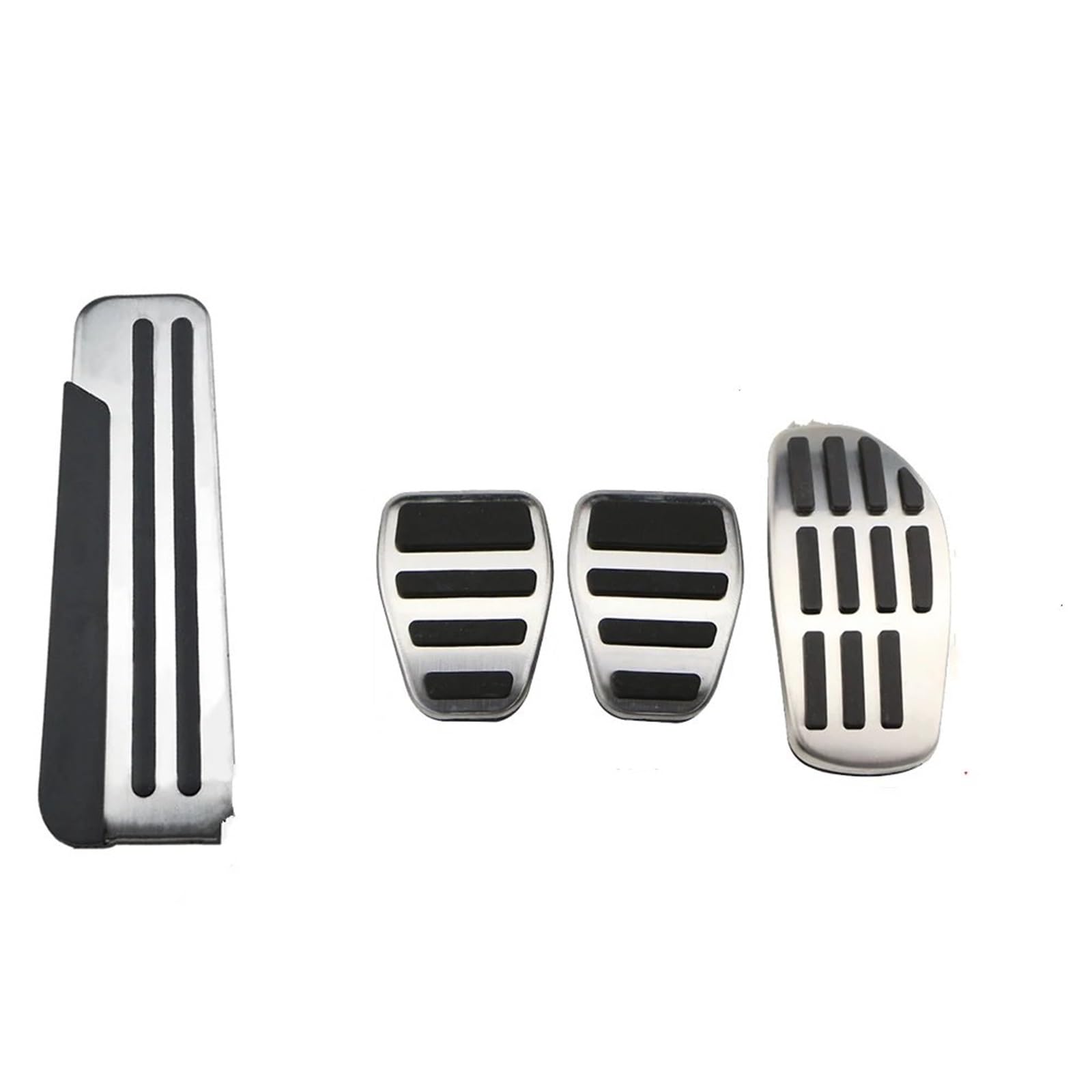 Poggiapiedi Auto Coperture Pedale Freno Gas per Auto Acciaio Inossidabile per Nissan per X-Trail per Qashqai AT MT LHD RHD Antiscivolo Senza Trapano Copripedali | 4Pcs MT with rest