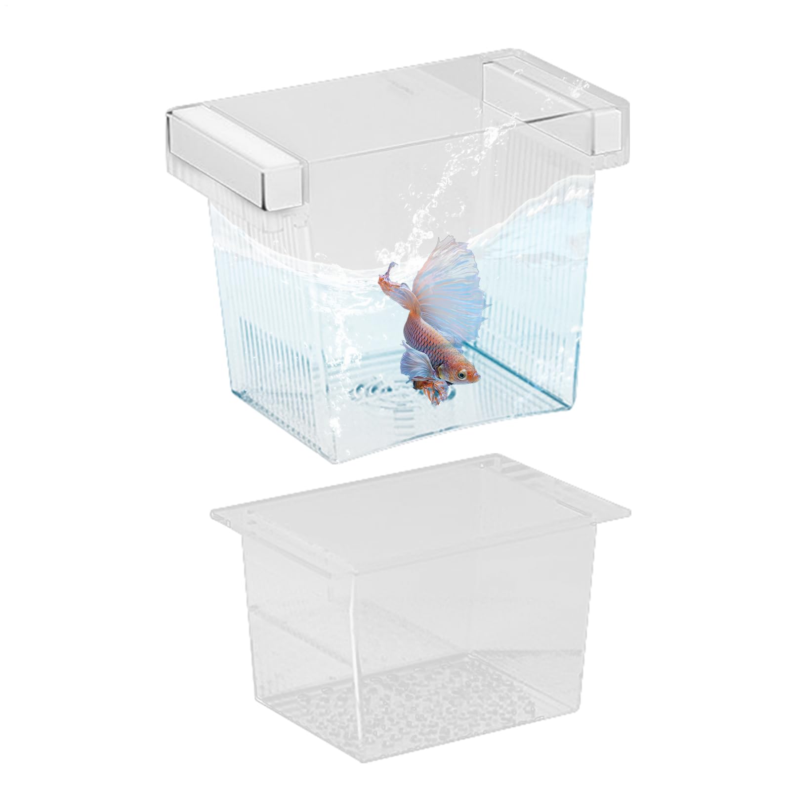 Fish Breeder Box,Floating Aquarium Breeding Box - Nursery Feeding Container Hatchery Incubator Divider for Betta Egg Fry Guppy Angelfish Acclimation