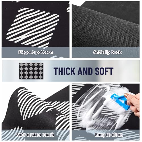 Image of Teenyyou 1 Pcs 26 inch x 18 inch Dryer Top Protector Mat, Washer and Dryer Topper, Non Slip Waterproof Machine Cover Dust Proof Quick Drying Topper Pad for Laundry and Kitchen (Checkerboard)