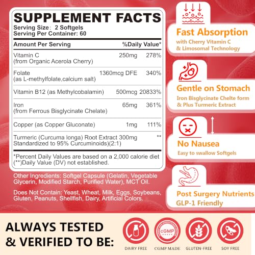 Nextdia Liposomal Iron Bisglycinate Softgels
