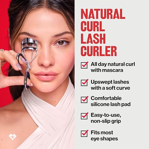 This is a picture of a product for sale called Revlon Natural Curl Lash Curler,  Gives a Natural Eyelash Lift,  with Finger Grips for a Non Slip Grip,  Easy to Use,  1 Count