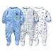 Gerber Sleep N' Play 6-9 Months Baby Boys Dinosaur Outfits 3 Pack