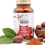El Oro de los Andes Maca Roja Orgánica 90 Cápsulas - 2100mg por Dosis - Raíz de Maca Roja Ecológica - Suplemento Natural para Energía y Bienestar