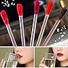 Yvemk Tattoo Lipstick Cotton Swab, 20 Pcs Tattoo Lip Stain Long Lasting Waterproof Matte Lipstick, Portable Lipstick Cotton Swab, Women Non-stick Lip Tints
