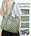BellaHold Large Bible Bag with Bible Cover Case for Women, Church Bag with Shoulder Strap, Quilted Bible Cover for Bible Study Supplies, a Christian Gift for Women, Green