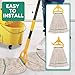 Commercial Heavy Duty Mop Heads Replacement: 6 Packs 20oz Industrial Wet Mop Head for Floor Cleaning - Commercial Products Looped End String Head Refills