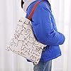 Firtink Cat Tote Bag with Zip Canvas Reusable Cat Shopping Bag with Pocket for Women Girls Cat Lover #1