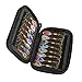Jorzer Spinner Lures Sequins Spinner Metal Fishing Lures Baits Spoon Set with Tackle Bag Trout Bass Salmon Pike Walleye Fishing 16PCS.