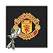 Produktbild Man-Chester-United Tischsets Set mit 6 waschbaren rutschfesten Tisch Tischsets Quadrat 12 "x 12" für Küche Esstisch Home Decoration