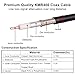 MOOKEERF KMR400 N Cable 150FT N Male to N Male Ultra Low Loss KMR400 Coaxial Cable 50ohm for Antenna,WiFi Router,Signal Booster, Amplifier