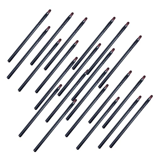 FOMIYES Ergonomic Handle Lip Brush 50pcs Lip Makeup Brush Set Lipstick Applicators Easy to Use