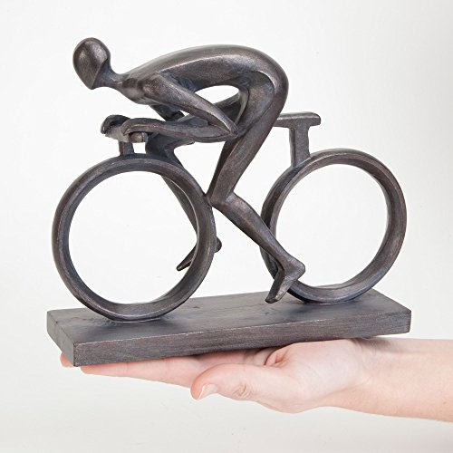 Bits And Pieces - Elegant 6-3/4" Bicycle Statue - Exceptionally Molded In Durable Polyresin - Impressive Home Décor Sculpture #TOP1