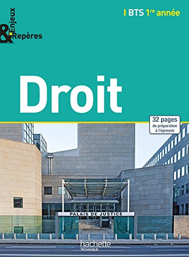 Télécharger Enjeux et Repères Droit BTS 1re année - Livre élève - Ed. 2014 PDF Ebook En Ligne