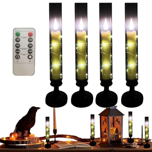 Bougies sans flamme anti-coulure et chandelle LED télécommandée pour table
