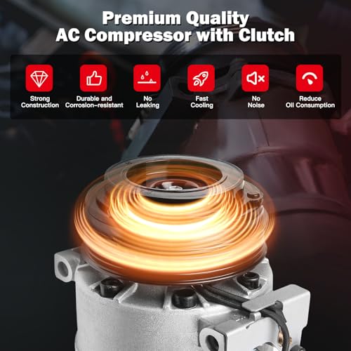 Image of cciyu Air Conditioner Compressor Fit for BMW 323Ci 323i 323is 325Ci