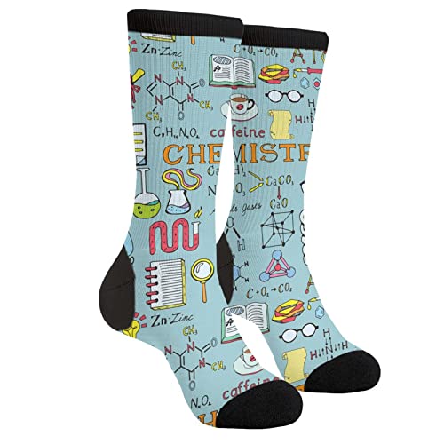 ACPPXF Chemistry Science Laboratory Socks Funny Crew Dress Socks For Men Women