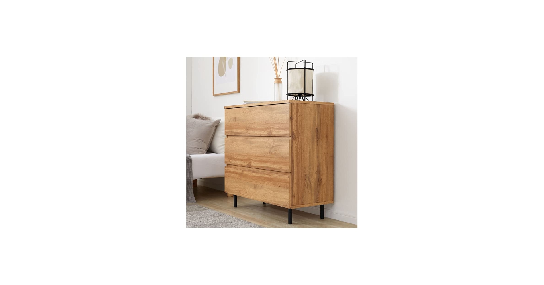 Amazon｜収納チェスト 壁面収納 脚付き 引き出し 木製 奥行40cm