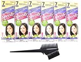 Bigen Speedy Condition Color #7 Brownish Black Pack of 6 with Tint brush
